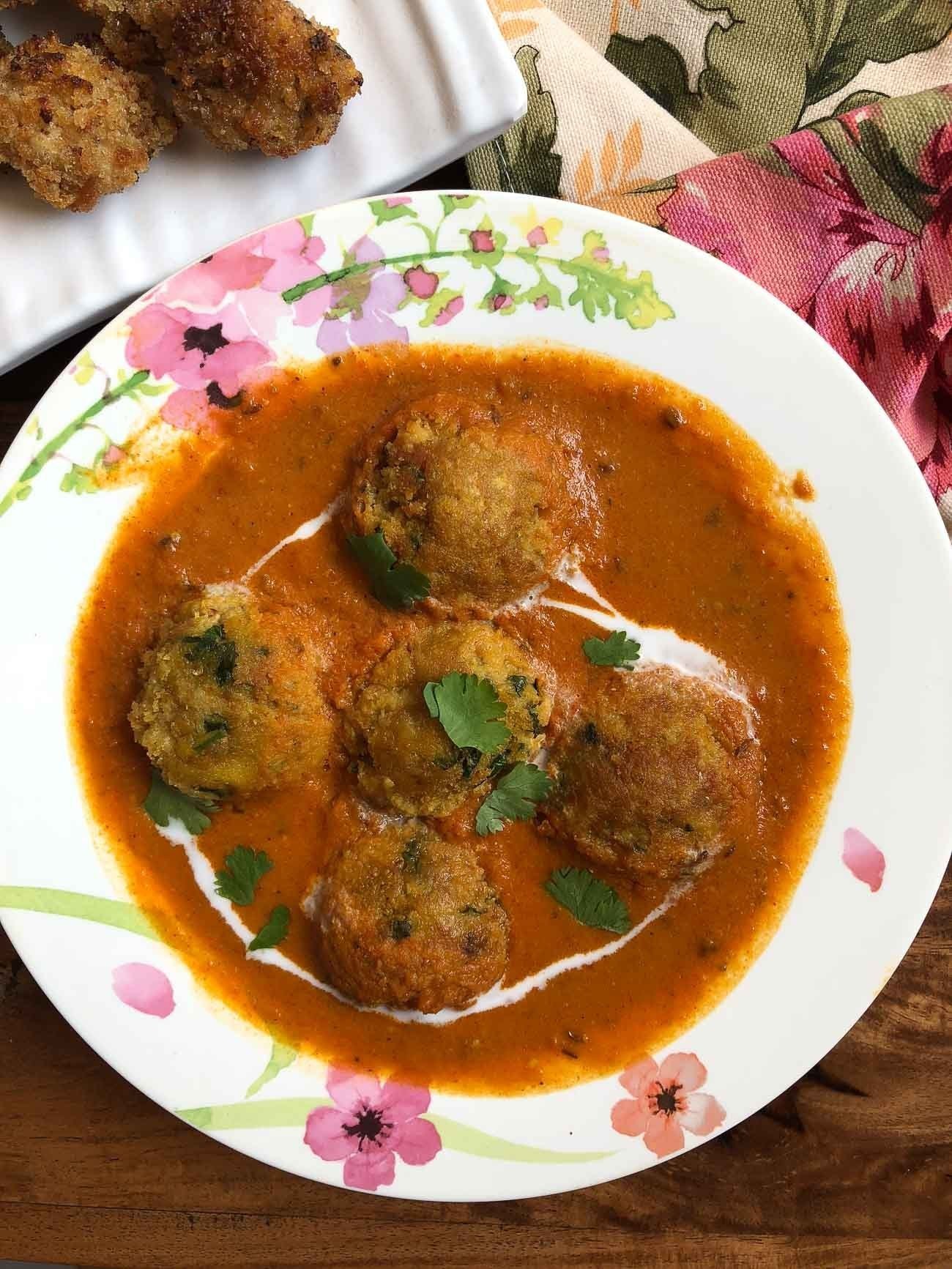 Yam Kofta Curry